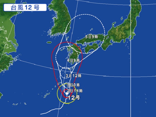 台風12号
